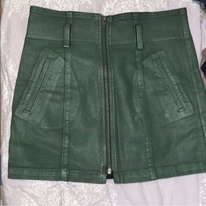 Carmar green coated skirt